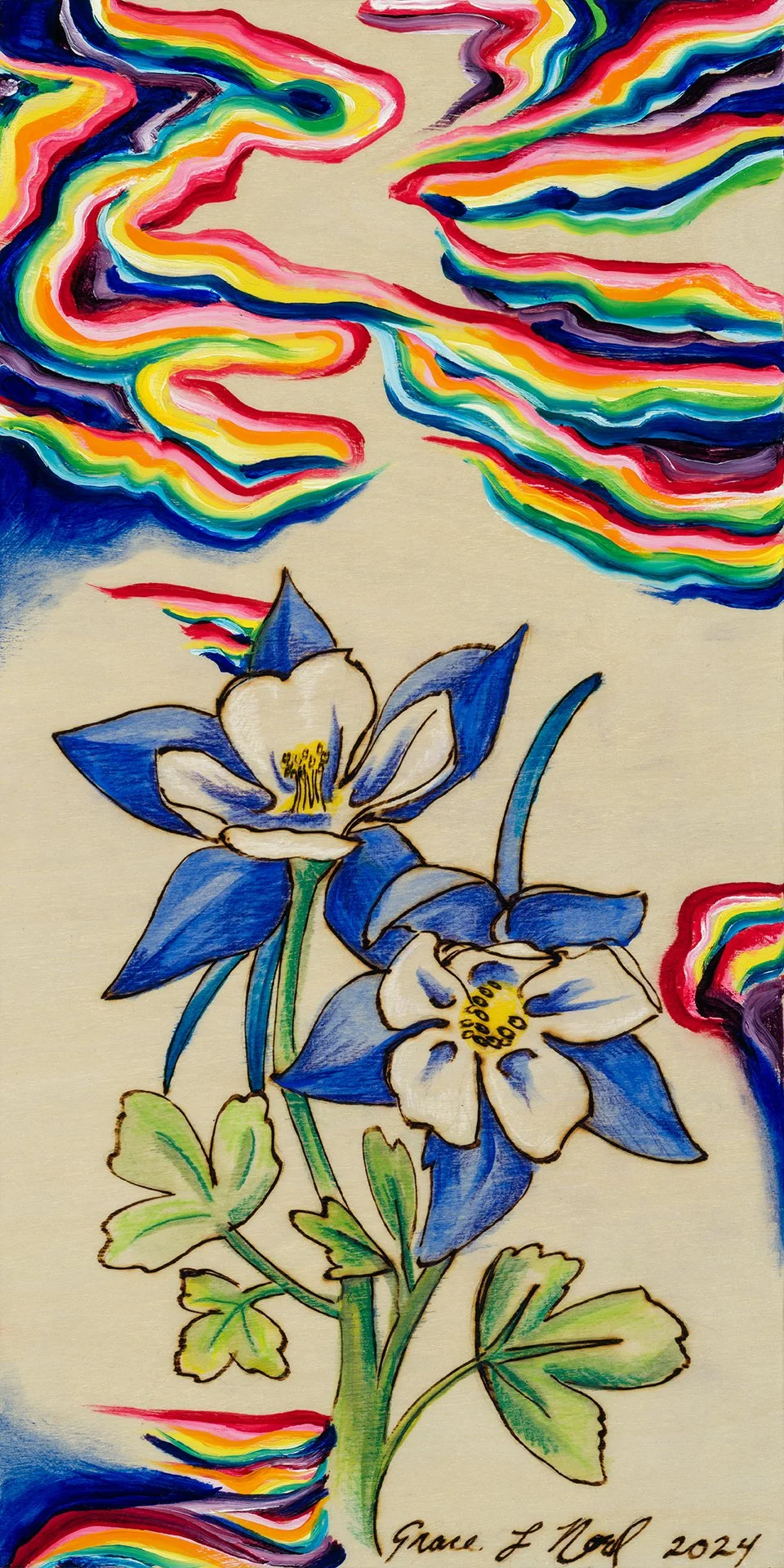 Columbine - Original Painting | Grace Noel Art — Grace Noel